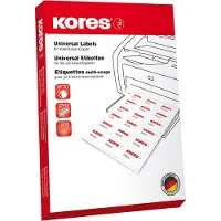 Kores Labels, Universeel etiket 105 x 148 mm (B x H) PApierblauw 400 etiketten/verpakking.
