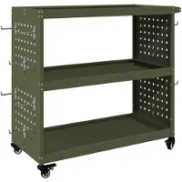 vidaXL Gereedschapswagen Olijf Groen 75 x 35 x 73 cm Koudgewalst staal