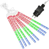 Springos Ijspegelverlichting | Kerstboomverlichting | Met 144 LED Lampjes | 8 Stuks | Multicolor
