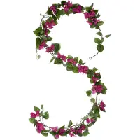 Mica Decorations Bougainvillea Kunstslinger - L180 cm - Donkerroze