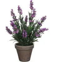 Mica Kunstplant Lavendel in pot, paars