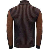 Rusty neal Trui met 1/2 rits in contrasterend design