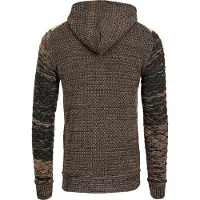 Rusty neal Chunky gebreide jas met capuchon met volledige rits