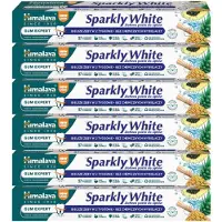 Himalaya herbals Sparkly White Tandpasta - 6 x 75g - Herbal Toothpaste - Vegan - Tandpasta Voordeelverpakking