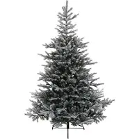 Everlands Grandis Fir kunstkerstboom groen besneeuwd H150 cm D90 cm