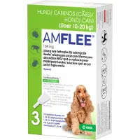 TAD Pharma GmbH Geschäftsbereich Veterinärmedizin amflee spot on hond 10-20 kg 134 mg 3 pip