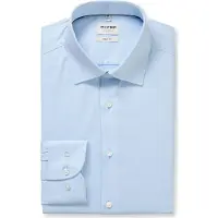 Olymp Level Five Body Fit Overhemd blauw, Faux-uni
