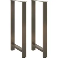 vidaXL Bartafelpoten 2 st 60x(110-111) cm staal naturel