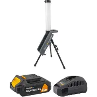 Batavia 18V Hybride LED Bouwlamp 360° - Incl. 2.0Ah Accu & Lader