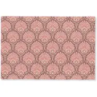 MuchoWow Deurmat 90x60 cm - Droogloopmat Waaiermotief - Patroon - Roze - Mat voor binnen - Schoonloopmat - Deurmatten met print - Inloopmat