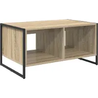 vidaXL Salontafel Sonoma, 80 x 50 x 40 cm, houtvezel
