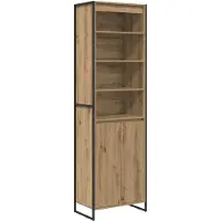 vidaXL Hoge Kasten Ambachtelijk Eiken 60 x 36 x 200 cm Bewerkt hout