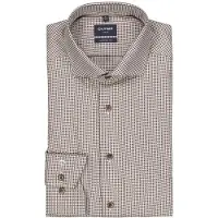 Olymp Luxor modern fit overhemd bruin geprint