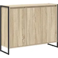 vidaXL Bijzetkast Sonoma 96,5 x 30 x 75 cm Bewerkt hout