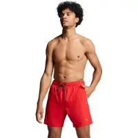 Puma Swim Halflange Zwembroek voor Heren, Rood, Maat XL