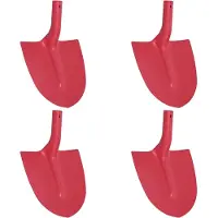 vidaXL - Schep - Hoofd - 4 - st - Rood - 39,5 - x - 27,5 - cm - Gepoedercoat - staal