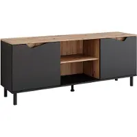 Vicco TV-meubel Marelle Antraciet/Artisan 150 x 60 cm met 2 deuren, Model 57838