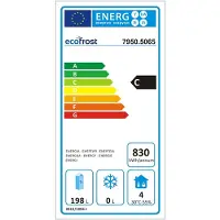 Ecofrost Koelwerkbank - 240L - 2 Deuren 1/1 GN - +2°C/+8°C - Statisch + Ventilator - 900x700x876mm