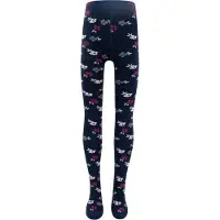 Ewers Maillot Kindermaat - Fijne Rib en Bloemetjes Roze & Grijs & Rood - Donkerblauw-80/86