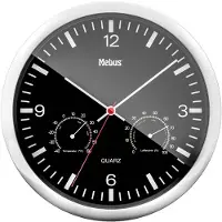 Mebus 56731 Wandklok Kwarts 25 cm x 40 mm Zilver