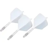 Cuesoul - ROST T19 Integrated Dart Flights - Big Wing - White Clear