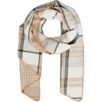 s.Oliver Sjaal camel / sand / antraciet / lichtgrijs
