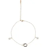 Faina Voetsieraden rose-goud / zwart / transparant