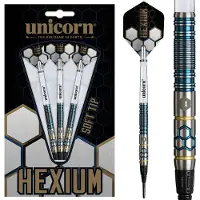 Unicorn Hexium 2 Blue Gold 90% - Soft Tip Darts