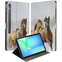 B2Ctelecom Paarden Book Case Hoesje met Standaard Samsung Galaxy Tab S10 FE Plus