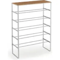 Xonox Home Karin schoenenkast 6 planken wit, eik decor.