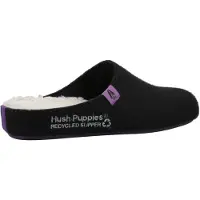 Hush puppies The Good 90% Gerecycled RPET Polyester Damesslippers Zwart