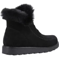Hush puppies Moira Suède Dames Zwart Laarzen