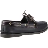 Sperry Authentieke 2 Oog Leer Herenschoenen Amaretto/Zwart Bootschoenen