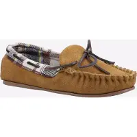 Cotswold Chatsworth Dames Suède Tan Pantoffels