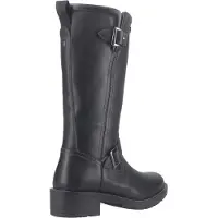 Hunter Skye Tall Boot Leren Zwarte Damesschoenen
