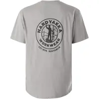 Hard Yakka Heritage Icon Katoenen Grijze T-Shirt voor Heren