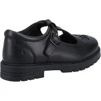 Hush puppies Fiona JNR Meisjes Zwart Leren Schoenen
