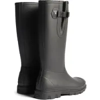 Hunter Field Downpour Verstelbare Sandaal Rubber Mannen Zwarte Wellington Boots