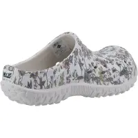 Muck Laarzen Muckster Lite Synthetisch Lichtgrijs/Bloemenprint Klompen