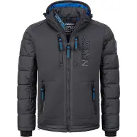 Geographical Norway Winterjas blauw / donkergrijs / zwart
