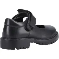 Hush puppies Astrid Bow Meisjes Zwart Leren Schoenen