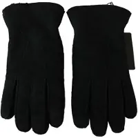 Dolce&Gabbana Mannen Zwarte Leren Motor Biker Fietshandschoenen