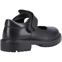 Hush puppies Astrid Bow Meisjes Zwart Leren Schoenen