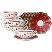 Villeroy & Boch Suppentassen mit Untertassen Toy's Delight 250 ml Set van 6