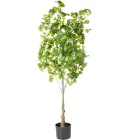 Beliani GINKGO TREE - Kunstplant - Groen - 150 cm - Kunststof
