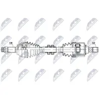 NTY NPW-NS-181 Aandrijfas