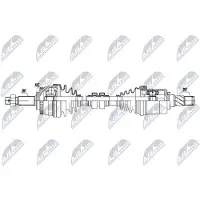 NTY NPW-NS-197 Aandrijfas