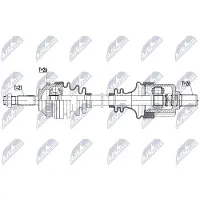 NTY NPW-RE-268 Aandrijfas