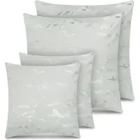 Aspero Kussens ' Carrara ' mintgroen / zilver