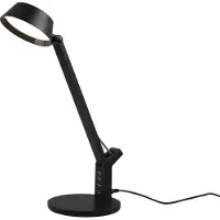TRIO AVA - Tafellamp - Zwart mat - incl. 1x SMD 5,2W - USB ingang - Oplaadfunctie - Bureaulamp